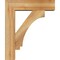 Ekena Millwork Imperial Block Rough Sawn Bracket w/ Offset Brace, Western Red Cedar, 6"W x 20"D x 24"H BKT0604X20X24IMP05RWR - alternate 2